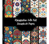 Kyrgyzstan Folk Art Scrapbook Paper, Asian Junk Journal Paper, Travel Decorative Paper, DIY Projects, Origami, Collage Sheets, Decoupage Paper, 10 Designs, Double Sided