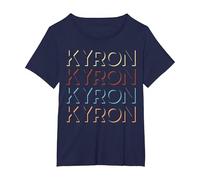 Kyron First Name Tshirt My Personalized Tee Named T-Shirt, Women's Plus, Navy Blue, 1X