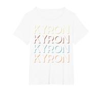 Kyron First Name Tshirt My Personalized Tee Named T-Shirt, Women's Plus, White, 1X
