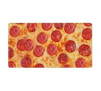 KYSANOL 3D Pizza Pepperoni,Mouse Pad Large Desk Pad Computer Keyboard Mouse Mat With Non Slip Rubber Base 40 x 70 cm