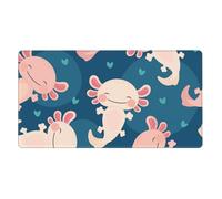 KYSANOL Axolotl Kawaii,Mouse Pad Large Desk Pad Computer Keyboard Mouse Mat With Non Slip Rubber Base 40 x 70 cm