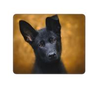 KYSANOL Black German Shepherd Dog Printed, Mouse Pad, Non-Slip Rubber Base Mouse Pad,Waterproof Mouse Mat