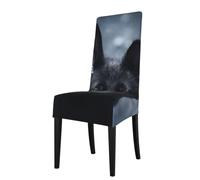 KYSANOL Black German Shepherd Puppy German Shepherd,Chair Covers Seat Protector Stretch Dining Chair Slipcover Seat Cover for Chairs