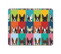 KYSANOL Boston Terrier Dog, Mouse Pad, Non-Slip Rubber Base Mouse Pad,Waterproof Mouse Mat