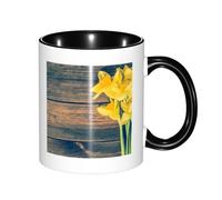 KYSANOL Bouquet of Daffodils Print, Ceramics Mug Tea Cup Coffee Mugs Ceramic Cup 330 ml