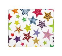 KYSANOL Bright Colored Stars, Mouse Pad, Non-Slip Rubber Base Mouse Pad,Waterproof Mouse Mat