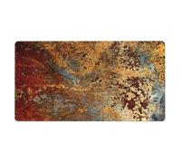 KYSANOL Brown Rust Colorful Metal Rusty Steel Iron Structure,Mouse Pad Large Desk Pad Computer Keyboard Mouse Mat With Non Slip Rubber Base 40 x 70 cm