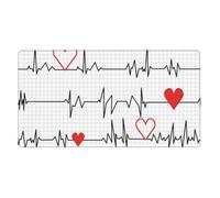 KYSANOL Calling Nurses White Heart Beat,Mouse Pad Large Desk Pad Computer Keyboard Mouse Mat With Non Slip Rubber Base 40 x 70 cm