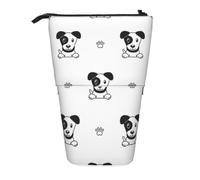 KYSANOL Cartoon Character Jack Russell Terrier Animal,Telescopic Pencil Case,Stand Pencil Holder with Zipper Pencil Pouch Pen Bag