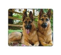 KYSANOL Colorful Cute Pet German Shepherd Dog, Mouse Pad, Non-Slip Rubber Base Mouse Pad,Waterproof Mouse Mat