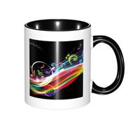KYSANOL Colorful Music, Ceramics Mug Tea Cup Coffee Mugs Ceramic Cup 330 ml