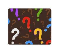 KYSANOL Colorful Question Mark, Mouse Pad, Non-Slip Rubber Base Mouse Pad,Waterproof Mouse Mat