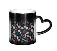 KYSANOL Cute Axolotls, Ceramics Mug Heat Sensitive Color Changing Mug Coffee Mugs Ceramic Cup 330 ml