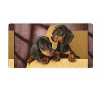 KYSANOL Dachshund Puppies Pets Dogs Small Dachshund,Mouse Pad Large Desk Pad Computer Keyboard Mouse Mat With Non Slip Rubber Base 40 x 70 cm