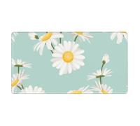 KYSANOL Daisy Lush Flower Floral,Mouse Pad Large Desk Pad Computer Keyboard Mouse Mat With Non Slip Rubber Base 40 x 70 cm
