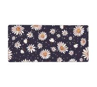 KYSANOL Daisy Pattern,Mouse Pad Large Desk Pad Computer Keyboard Mouse Mat With Non Slip Rubber Base 40 x 90 cm