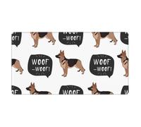 KYSANOL Dog German Shepherd,Mouse Pad Large Desk Pad Computer Keyboard Mouse Mat With Non Slip Rubber Base 40 x 70 cm