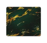 KYSANOL Emerald Deep Green Earth Tones Gold Marble, Mouse Pad, Non-Slip Rubber Base Mouse Pad,Waterproof Mouse Mat