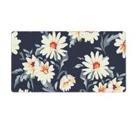 KYSANOL Floral Daisy Flower,Mouse Pad Large Desk Pad Computer Keyboard Mouse Mat With Non Slip Rubber Base 40 x 70 cm