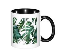 KYSANOL Flourishing Palm Leaves, Ceramics Mug Tea Cup Coffee Mugs Ceramic Cup 330 ml