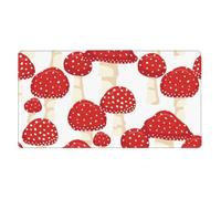 KYSANOL Fly Agaric Red Mushrooms,Mouse Pad Large Desk Pad Computer Keyboard Mouse Mat With Non Slip Rubber Base 40 x 70 cm