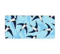 KYSANOL Flying Swallows,Mouse Pad Large Desk Pad Computer Keyboard Mouse Mat With Non Slip Rubber Base 40 x 90 cm
