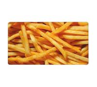 KYSANOL French Fries Burger Fast Food,Mouse Pad Large Desk Pad Computer Keyboard Mouse Mat With Non Slip Rubber Base 40 x 70 cm