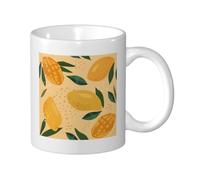 KYSANOL Fruit of Mango and Leaves Pattern, Ceramic Cup Ceramics Mug Tea Cup Coffee Mugs 330 ml