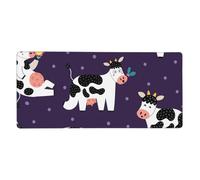 KYSANOL Funny Cows Funny Farm,Mouse Pad Large Desk Pad Computer Keyboard Mouse Mat With Non Slip Rubber Base 40 x 90 cm