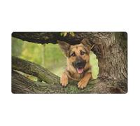 KYSANOL German Shepherd Dog Tree,Mouse Pad Large Desk Pad Computer Keyboard Mouse Mat With Non Slip Rubber Base 40 x 70 cm