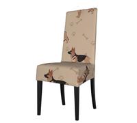 KYSANOL German Shepherd Foot Prints,Chair Covers Seat Protector Stretch Dining Chair Slipcover Seat Cover for Chairs