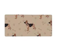 KYSANOL German Shepherd Foot Prints,Mouse Pad Large Desk Pad Computer Keyboard Mouse Mat With Non Slip Rubber Base 40 x 90 cm