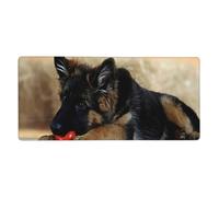 KYSANOL German Shepherd,Mouse Pad Large Desk Pad Computer Keyboard Mouse Mat With Non Slip Rubber Base 40 x 90 cm