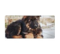 KYSANOL German Shepherd Puppies Print,Mouse Pad Large Desk Pad Computer Keyboard Mouse Mat With Non Slip Rubber Base 40 x 90 cm