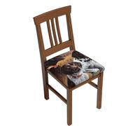 KYSANOL German Short-Haired Pointer Dog Fall, Chair Cushion Covers, Seat Protector Dining Chair Slipcover Seat Cover for Chairs 2pcs
