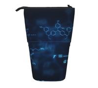 KYSANOL Glowing Mathematical Physics Chemistry Formulas,Telescopic Pencil Case,Stand Pencil Holder with Zipper Pencil Pouch Pen Bag