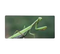 KYSANOL Green Praying-Mantis,Mouse Pad Large Desk Pad Computer Keyboard Mouse Mat With Non Slip Rubber Base 40 x 90 cm