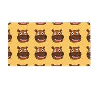 KYSANOL Happy Hippo,Mouse Pad Large Desk Pad Computer Keyboard Mouse Mat With Non Slip Rubber Base 40 x 70 cm