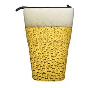 KYSANOL Ice Cold Beer Design,Telescopic Pencil Case,Stand Pencil Holder with Zipper Pencil Pouch Pen Bag