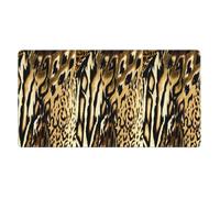 KYSANOL Leopard Lion Tiger Skin Fur Brindle,Mouse Pad Large Desk Pad Computer Keyboard Mouse Mat With Non Slip Rubber Base 40 x 70 cm