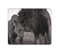 KYSANOL Lion And Lioness Printed, Mouse Pad, Non-Slip Rubber Base Mouse Pad,Waterproof Mouse Mat