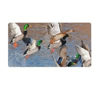 KYSANOL Mallards Duck Hunting Mallard Ducks,Mouse Pad Large Desk Pad Computer Keyboard Mouse Mat With Non Slip Rubber Base 40 x 70 cm
