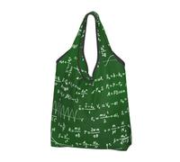 KYSANOL Math Equations Formulas,Shopping Bags Reusable Grocery Bags Foldable Tote Bags Large Capacity Carry Bag