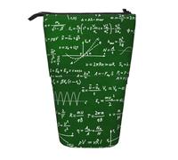 KYSANOL Math Equations Formulas,Telescopic Pencil Case,Stand Pencil Holder with Zipper Pencil Pouch Pen Bag