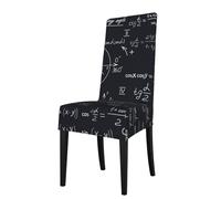 KYSANOL Mathematical Seamless With Geometric Shapes Formulas,Chair Covers Seat Protector Stretch Dining Chair Slipcover Seat Cover for Chairs