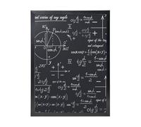 KYSANOL Mathematical Seamless With Geometric Shapes Formulas, Wall Art Prints Black Frame Decorative Painting Wall Hanging For Home 30 x 40 cm