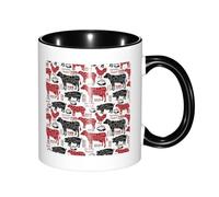 KYSANOL Meat Cuts Diagrams Butcher Shop, Ceramics Mug Tea Cup Coffee Mugs Ceramic Cup 330 ml