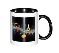 KYSANOL Music Notes, Ceramics Mug Tea Cup Coffee Mugs Ceramic Cup 330 ml