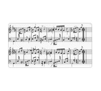 KYSANOL Music Notes Musical Note Symbol Illustration,Mouse Pad Large Desk Pad Computer Keyboard Mouse Mat With Non Slip Rubber Base 40 x 70 cm