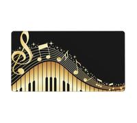 KYSANOL Music Notes Sheet Music,Mouse Pad Large Desk Pad Computer Keyboard Mouse Mat With Non Slip Rubber Base 40 x 70 cm
